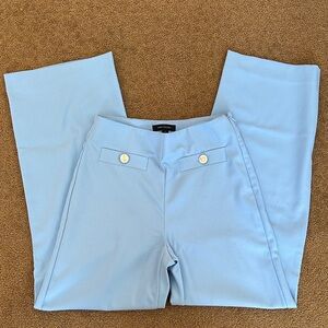 Ann Taylor Light Blue Wide-Leg Pants